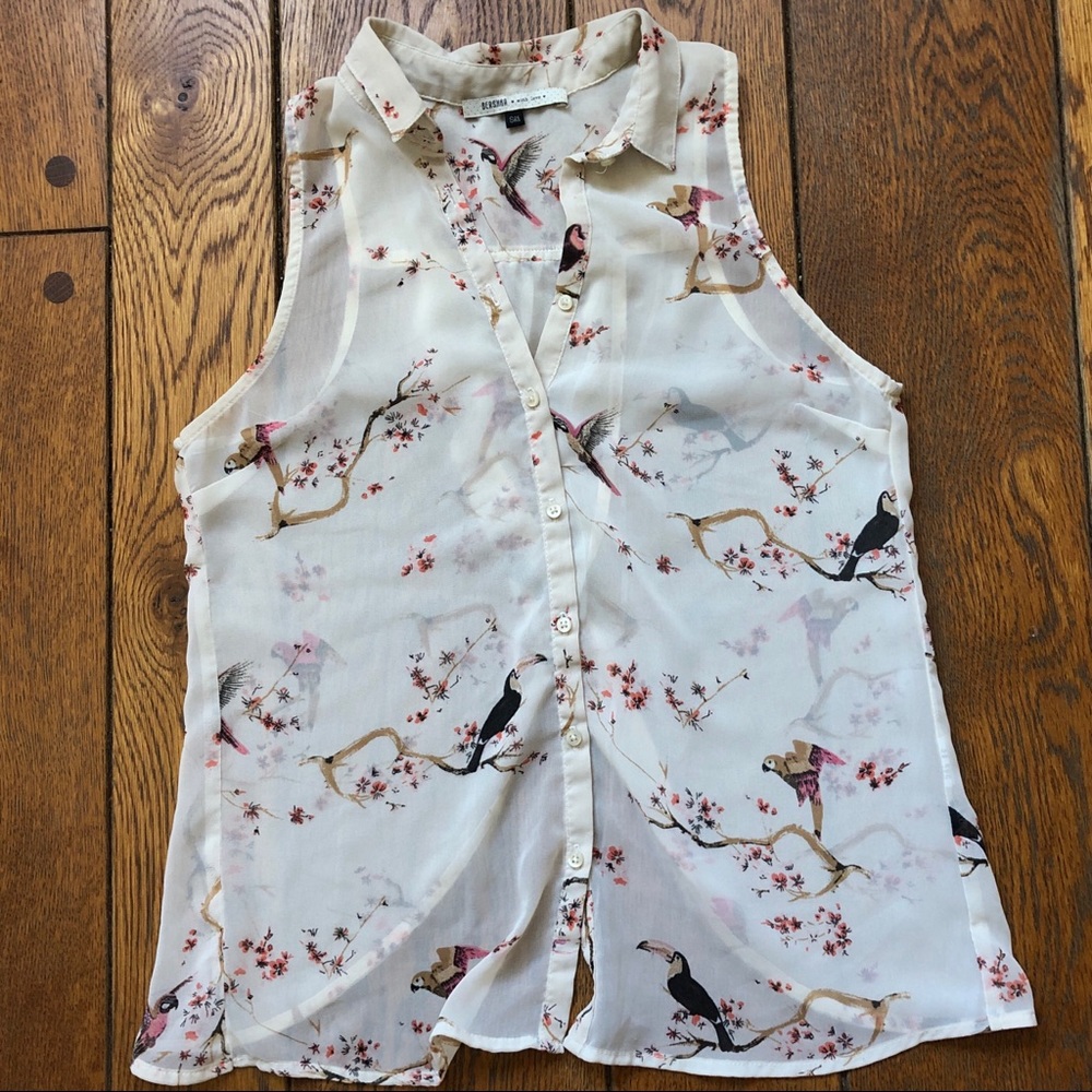 Bershka Sheer Blouse - Size Small
